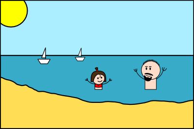 A la plage