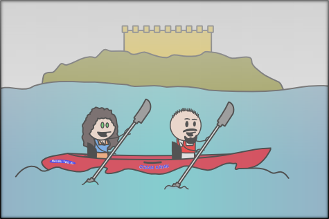 L.i.B. kayak dans le brouillard