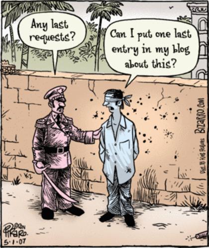 La dernière volonté d'un blogueur