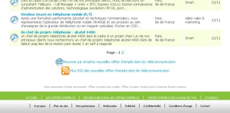 Lien flux RSS Emploirama.fr