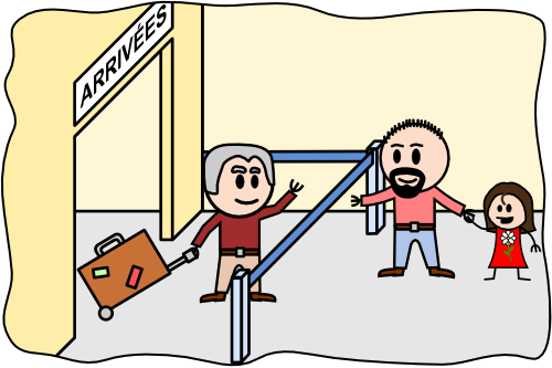 Mon père est arrivé !