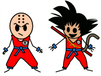Goku et Krillin, façon LiB
