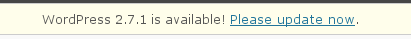 Wordpress 2.7.1