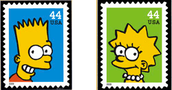 Timbres Bart et Lisa
