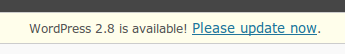 Wordpress 2.8