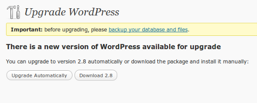 Wordpress 2.8