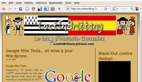 LiB sur écran 800x480