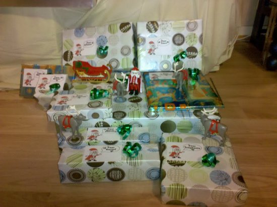 Des cadeaux sous le sapîn