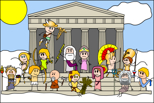 Portrait de famille à l'Olympe