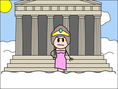 Héra dans l'Olympe