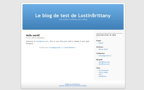LiB sur wordpress avant