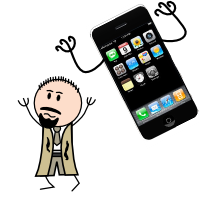 Méchant iPhone fermé !