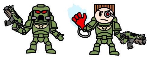 Space Marines, by LostInBrittany